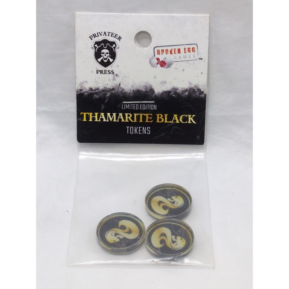 Privateer Press Limited Edition Thamarite Black Tokens